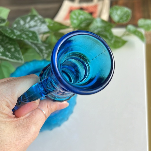 Vintage Blue Liquor Decanter with Stopper Jim Beam - Picture 11 of 14